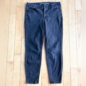 Pennington Addition Elle Charcoal Premium Denim Skinny Jeans Size 14